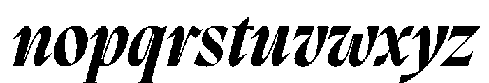 PPMigraItalic BoldItalic Instance Font LOWERCASE