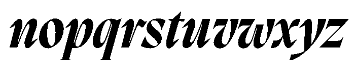 PPMigraItalic BoldItalic Font LOWERCASE