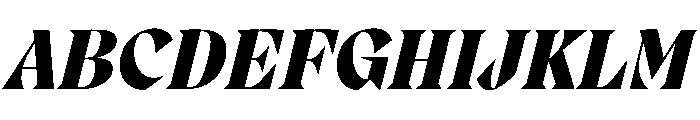 PPMigraItalic ExtraboldItalic Instance Font UPPERCASE