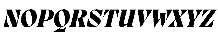PPMigraItalic ExtraboldItalic Instance Font UPPERCASE