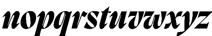 PPMigraItalic ExtraboldItalic Instance Font LOWERCASE