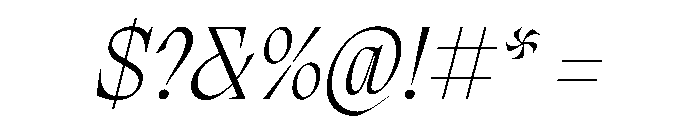 PPMigraItalic ExtralightItalic Instance Font OTHER CHARS