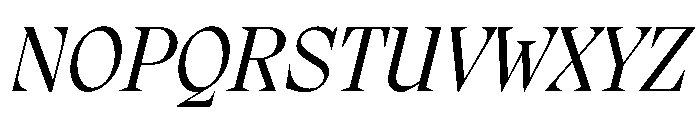 PPMigraItalic Italic Instance Font UPPERCASE