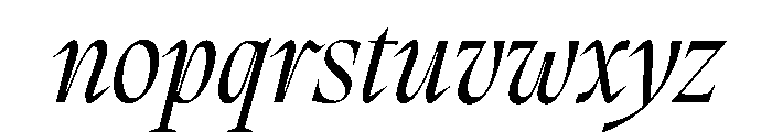 PPMigraItalic Italic Instance Font LOWERCASE