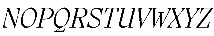 PPMigraItalic LightItalic Instance Font UPPERCASE