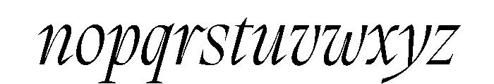 PPMigraItalic LightItalic Instance Font LOWERCASE