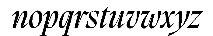 PPMigraItalic MediumItalic Instance Font LOWERCASE