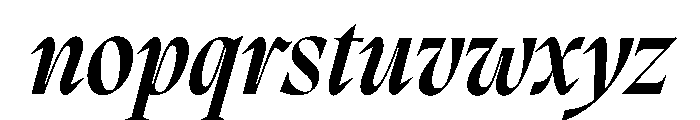 PPMigraItalic SemiboldItalic Instance Font LOWERCASE