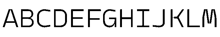 PPModelMono Book Instance Font UPPERCASE