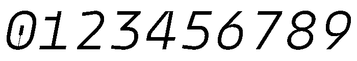 PPModelMono BookItalic Instance Font OTHER CHARS