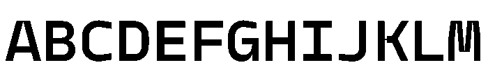 PPModelMono Demibold Instance Font UPPERCASE