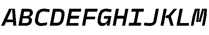 PPModelMono DemiboldItalic Instance Font UPPERCASE