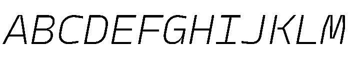 PPModelMono LightItalic Instance Font UPPERCASE