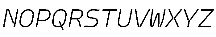 PPModelMono LightItalic Instance Font UPPERCASE