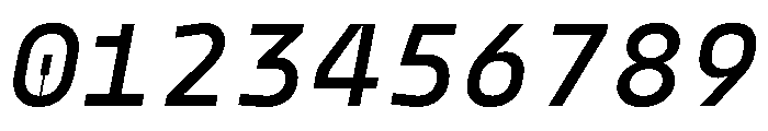 PPModelMono MediumItalic Instance Font OTHER CHARS