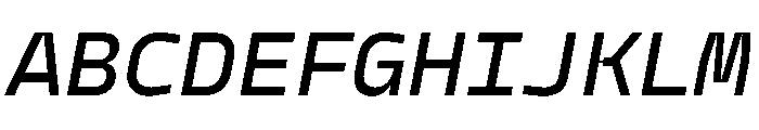 PPModelMono MediumItalic Instance Font UPPERCASE