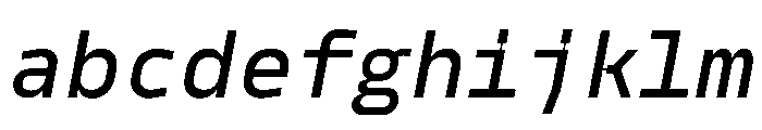PPModelMono MediumItalic Instance FONT