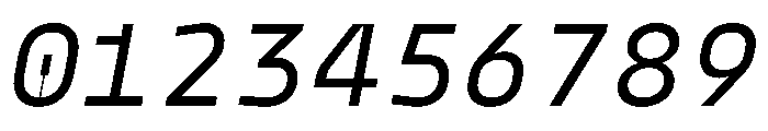 PPModelMono RegularItalic Instance Font OTHER CHARS