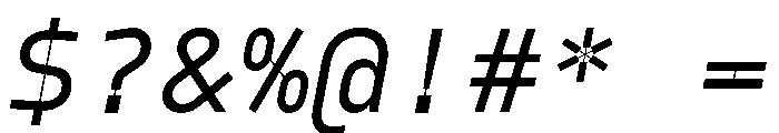 PPModelMono RegularItalic Instance Font OTHER CHARS