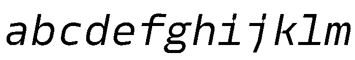 PPModelMono RegularItalic Instance FONT