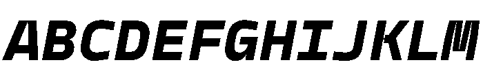 PPModelMono SuperItalic Instance Font UPPERCASE