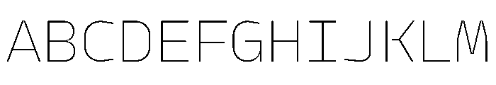 PPModelMono Thin Instance Font UPPERCASE