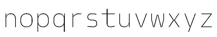 PPModelMono Thin Instance Font LOWERCASE