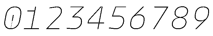 PPModelMono ThinItalic Instance Font OTHER CHARS