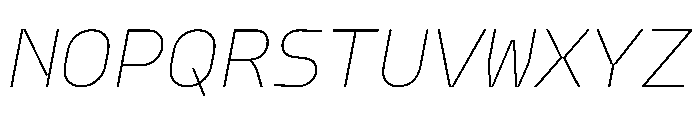 PPModelMono ThinItalic Instance Font UPPERCASE