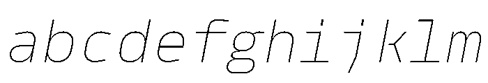 PPModelMono ThinItalic Instance FONT
