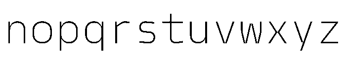 PPModelMono Ultralight Instance Font LOWERCASE