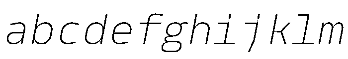 PPModelMono UltralightItalic Instance FONT