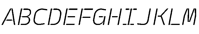 PPModelPlastic LightItalic Instance Font UPPERCASE