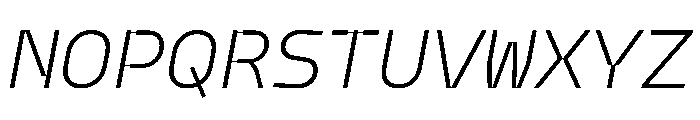 PPModelPlastic LightItalic Instance Font UPPERCASE