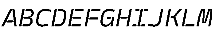 PPModelPlastic RegularItalic Instance Font UPPERCASE