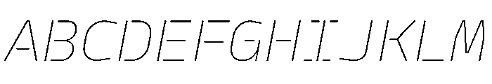 PPModelPlastic ThinItalic Instance Font UPPERCASE