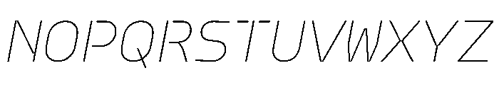 PPModelPlastic ThinItalic Instance Font UPPERCASE