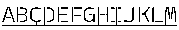 PPModelPlasticLine Book Instance Font UPPERCASE