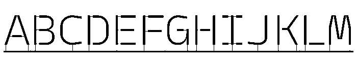 PPModelPlasticLine Light Instance Font UPPERCASE