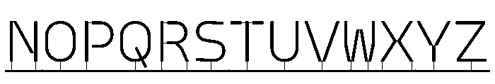 PPModelPlasticLine Light Instance Font UPPERCASE
