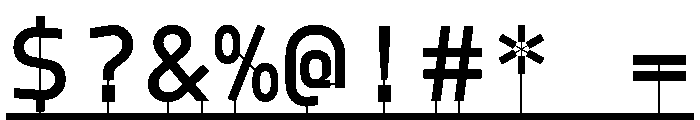 PPModelPlasticLine Medium Instance Font OTHER CHARS
