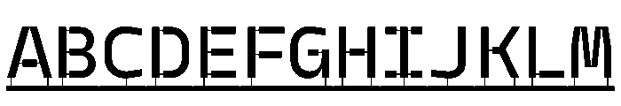 PPModelPlasticLine Medium Instance Font UPPERCASE