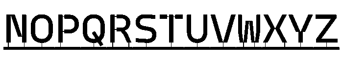 PPModelPlasticLine Medium Instance Font UPPERCASE