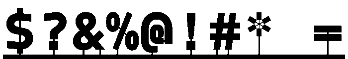 PPModelPlasticLine Super Instance Font OTHER CHARS
