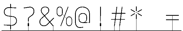 PPModelPlasticLine Thin Instance Font OTHER CHARS