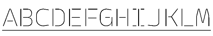 PPModelPlasticLine Thin Instance Font UPPERCASE