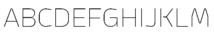 PPModelSans Thin Instance Font UPPERCASE