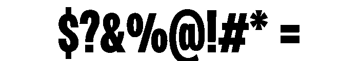 PPMonument CondensedBlack Instance F9056160 Font OTHER CHARS