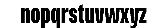 PPMonument CondensedBlack Instance Font LOWERCASE