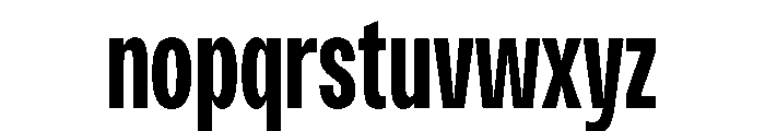 PPMonument CondensedBold Instance Font LOWERCASE